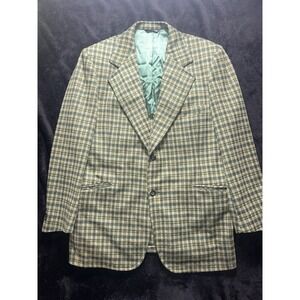 Green Tweed Park Lane Bonds Vintage Men's Suit Coat Rare